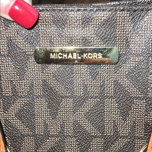 Michael Kors Brown Tote and Wallet Set Hudson brown black - Picture 5 of 16